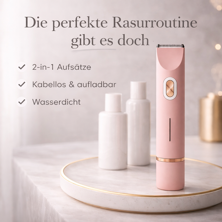 Rasoir électrique IntimLisse, solution d'épilation intime féminine douce, pour une hygiène irréprochable.