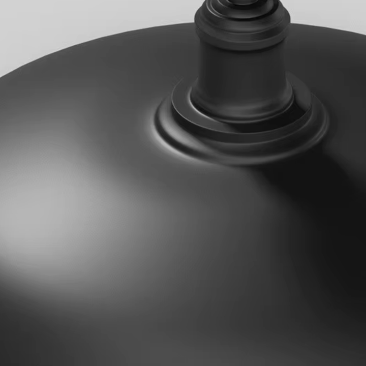 Lampe extérieure ronde noire IP65, plafonnier moderne pour patio et éclairage jardin. Source de lumière efficace.
