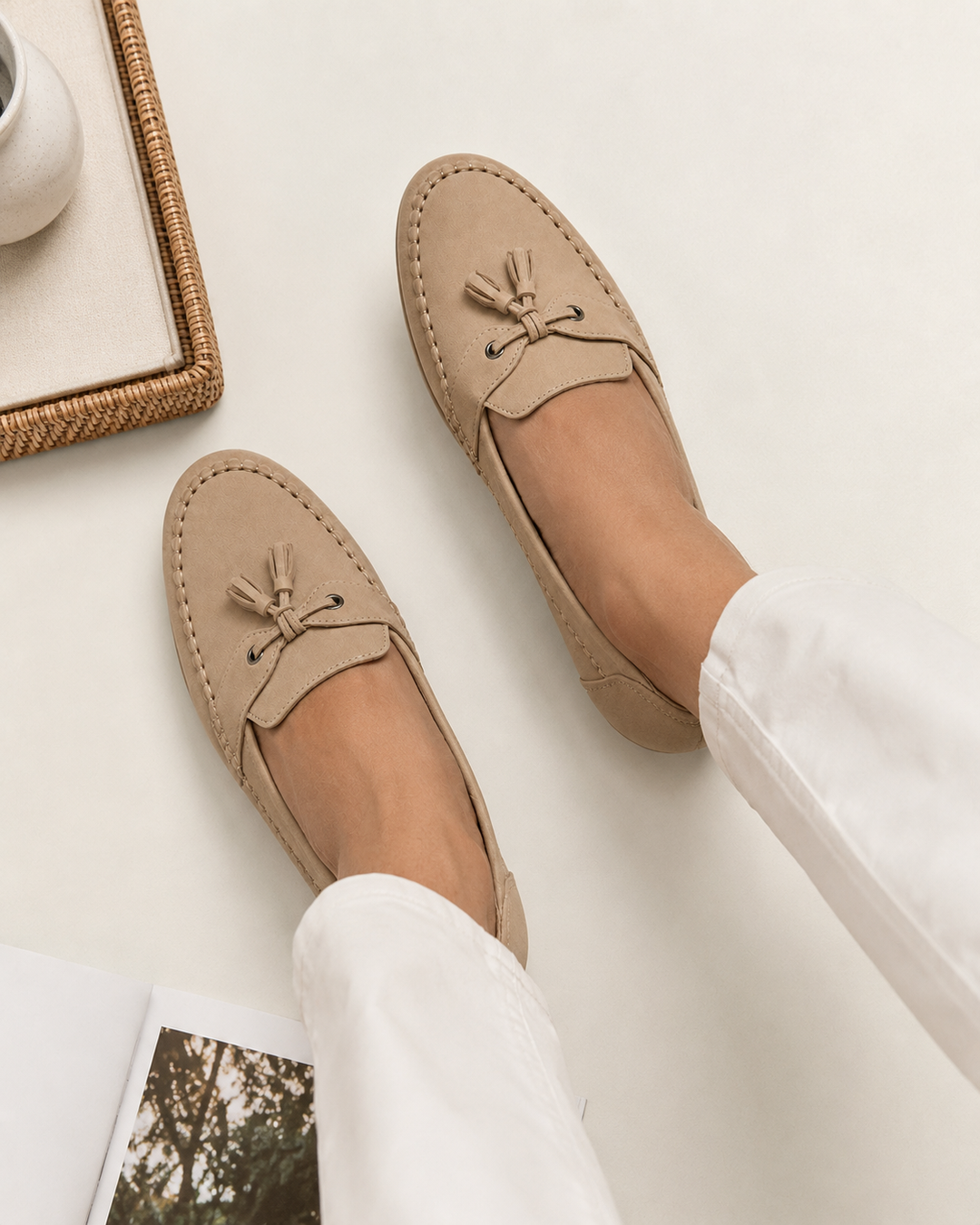 Élégants mocassins vintage Lise pour femmes, confort supérieur et semelle douce. Parfaits pour un usage quotidien.