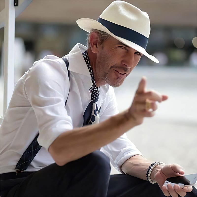 Chapeau classique unisexe fait main pour l'été, protection solaire élégante.