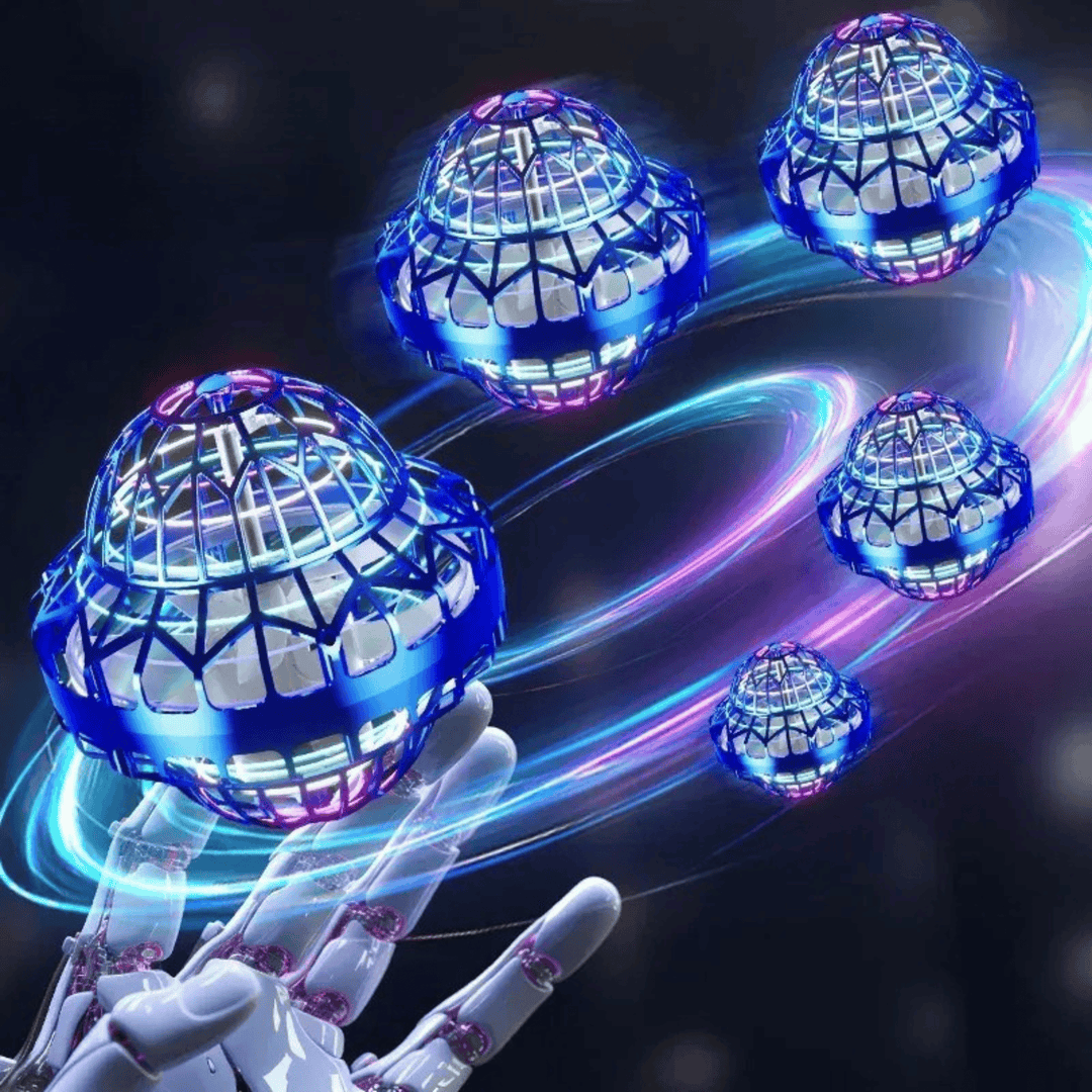 Jouet enfant anti-stress: balle volante LED multicolore, favorisant le jeu interactif et la coordination.