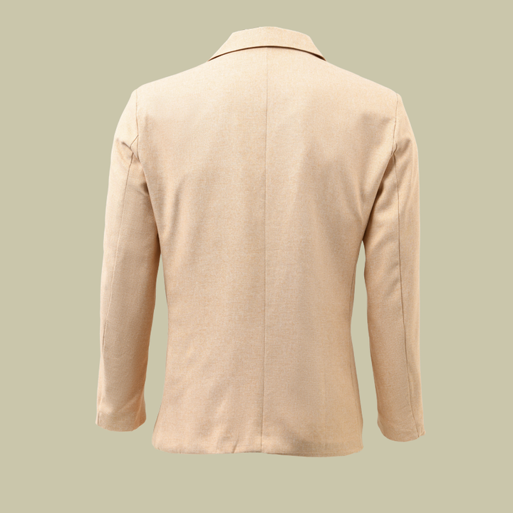 Élégant blazer homme décontracté 2 boutons, veste polyvalente pour bureau, casual chic.