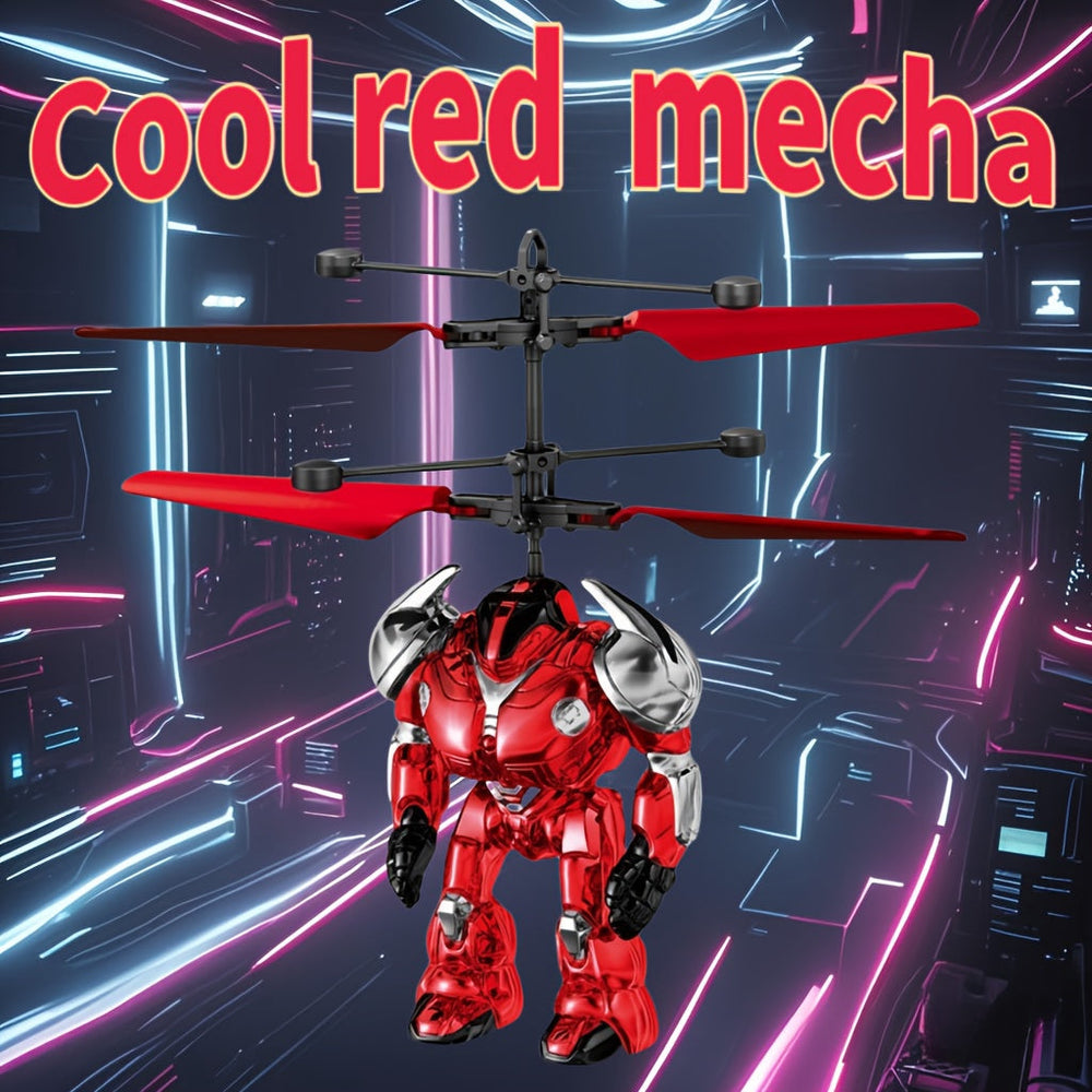 Hélicoptère mecha télécommandé, jouet robot transformable, vol facile intérieur extérieur.