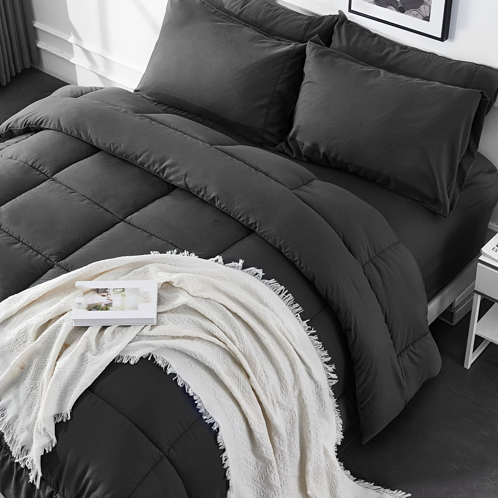 Ensemble couette doux et respirant en microfibre, conçu pour un confort toutes saisons et durable.