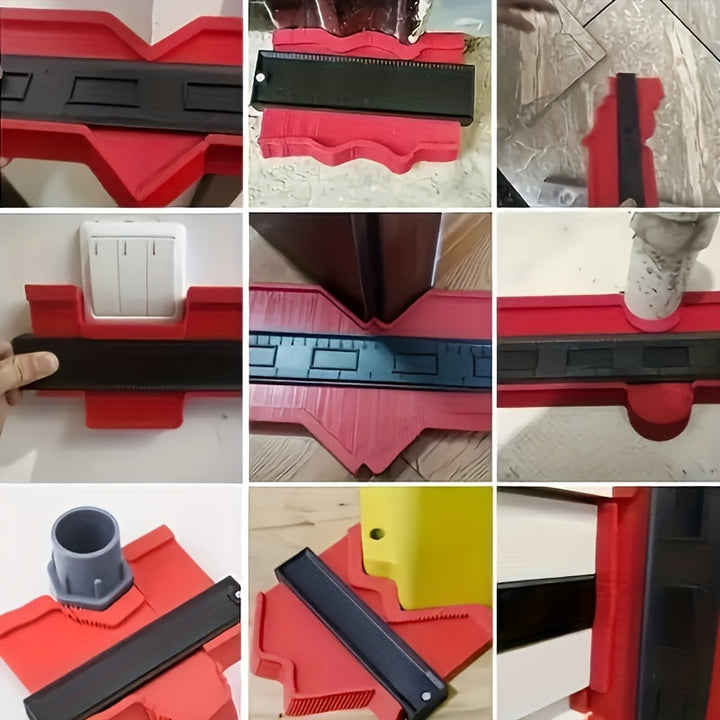 Mesureur de contour pour menuisiers et ébénistes, parfait pour copier des formes complexes sur bois.