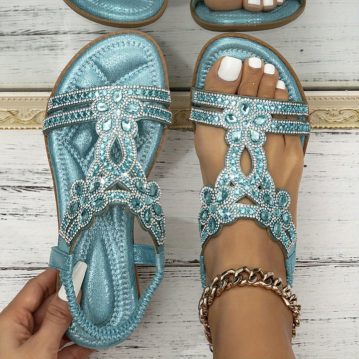 Sandales Christal orthopédiques femmes, style boho chic, légères et confortables pour l'été.