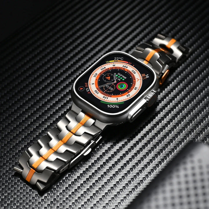 Confortable bracelet de montre en titane, look professionnel, durable pour homme et femme.