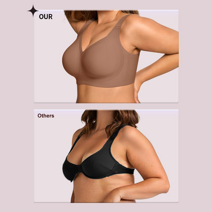 Lingerie soutien-gorge maintien naturel, sans armature, pour femmes. Confort quotidien et galbant subtil.