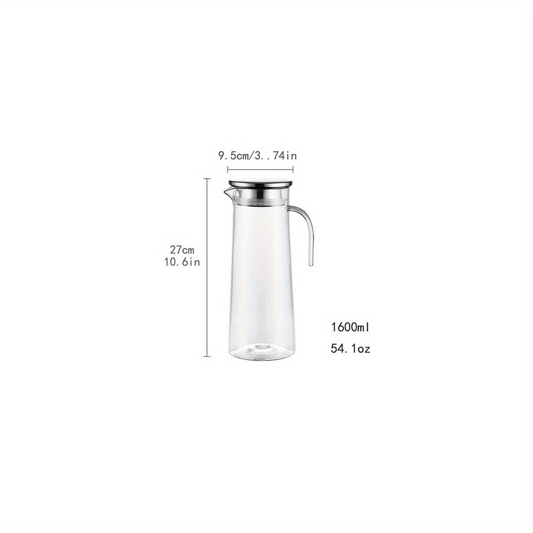 Carafe élégante AquaElegance, parfaite pour l'hydratation et le service de boisson avec son couvercle.