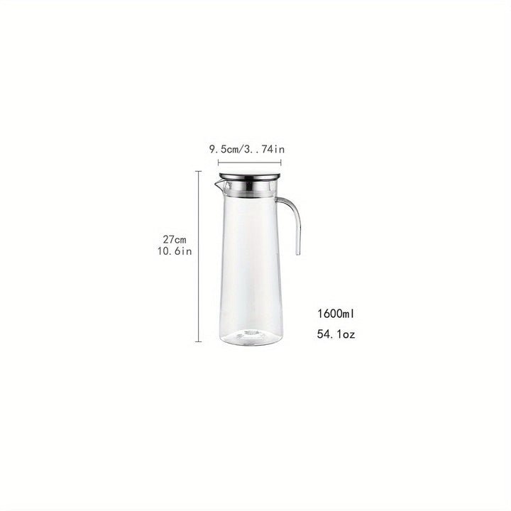 Carafe élégante AquaElegance, parfaite pour l'hydratation et le service de boisson avec son couvercle.