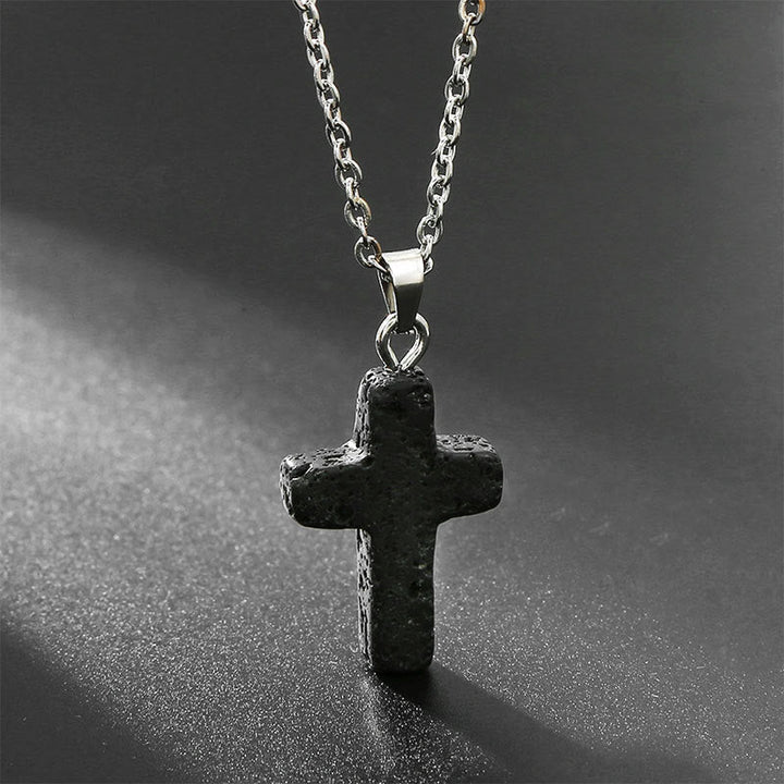 Collier croix améthyste pour femme, bijou spirituel, apaise et protège.