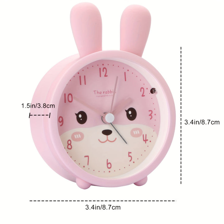 Réveil BunnyTime pour enfant, design lapin mignon, horloge silencieuse et veilleuse apaisante dans sa chambre.