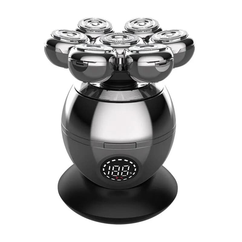 Rasoir électrique 7D pour homme. Rasage doux et précis du visage. Têtes flexibles pour un confort optimal.