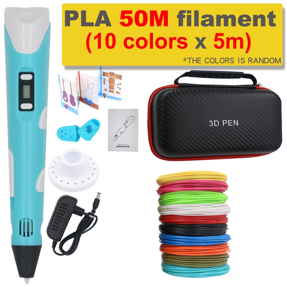 Créez des objets 3D uniques avec ce stylo et filament PLA. Un outil DIY essentiel pour artistes.