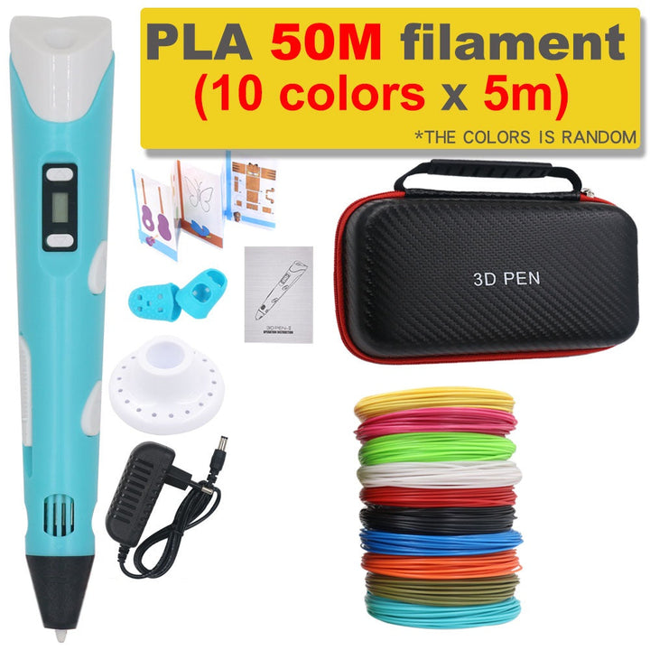 Créez des objets 3D uniques avec ce stylo et filament PLA. Un outil DIY essentiel pour artistes.