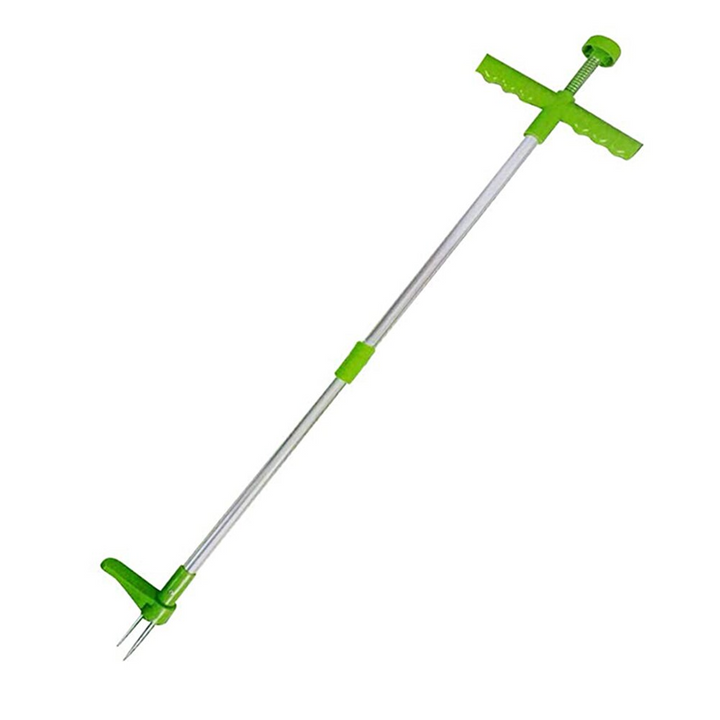 Désherbeur de jardin debout, idéal pour un désherbage efficace des mauvaises herbes sans se pencher. Manche télescopique.