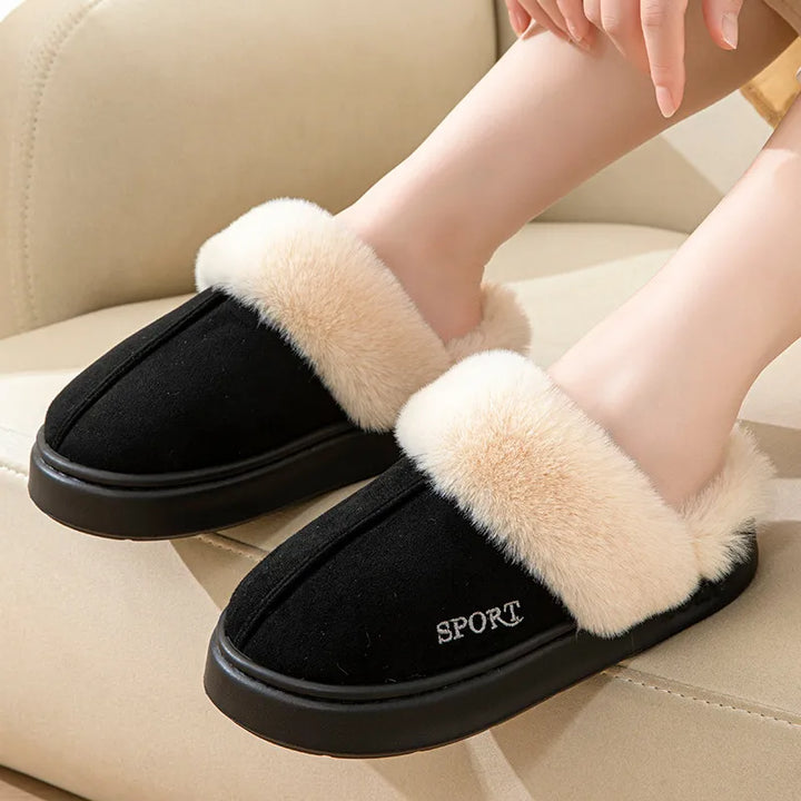 Magnifiques chaussons femme intérieur, alliant douceur, confort et chaleur ultime.