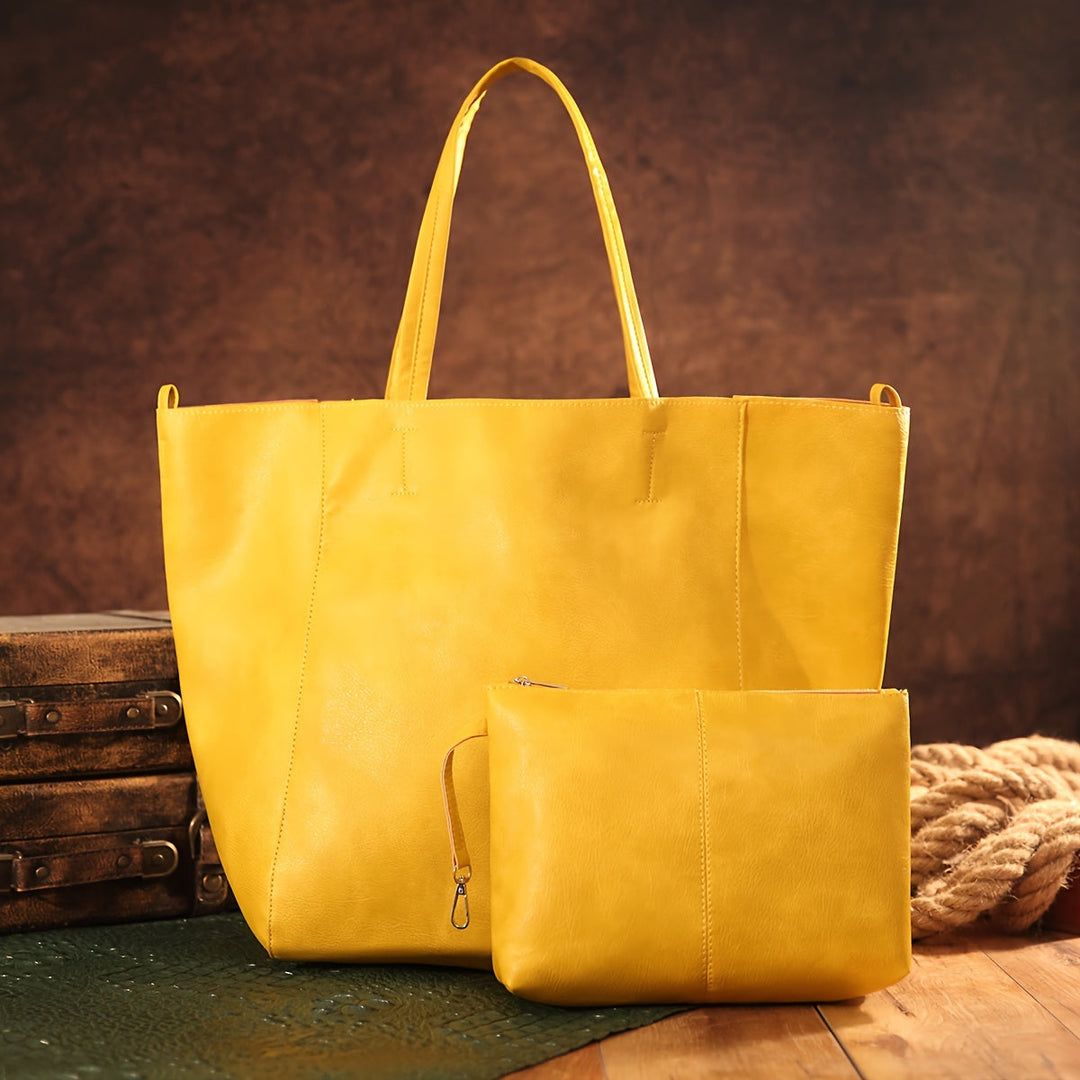 Sac tote femme en simili cuir doux et élégant, conçu pour le confort et la durabilité au quotidien.