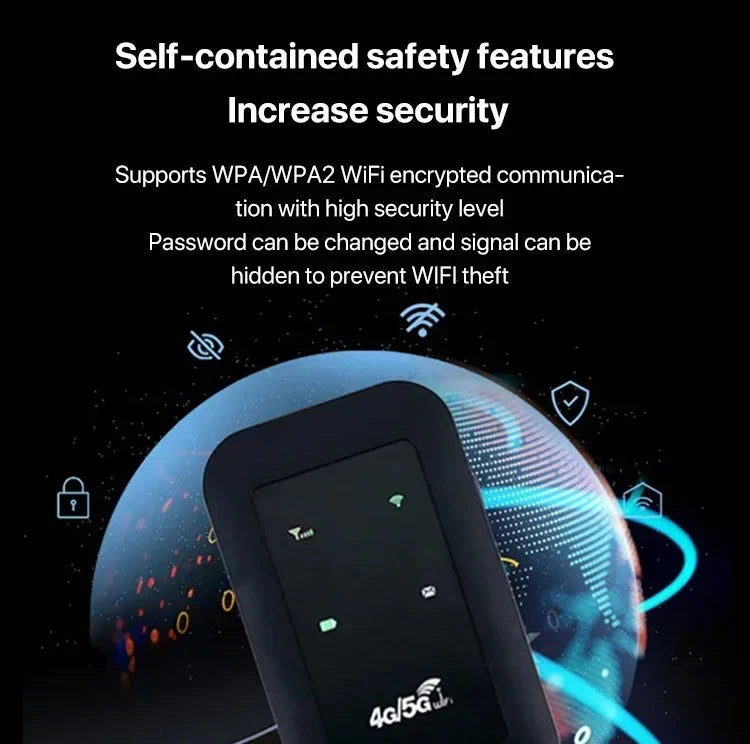 Routeur mobile 5G compact et léger, idéal pour une connexion Wi-Fi haut débit partout.