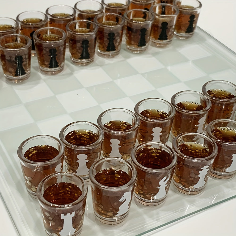 Cadeau original et divertissant : le jeu d'échecs à boire, parfait pour animer les soirées et célébrations.