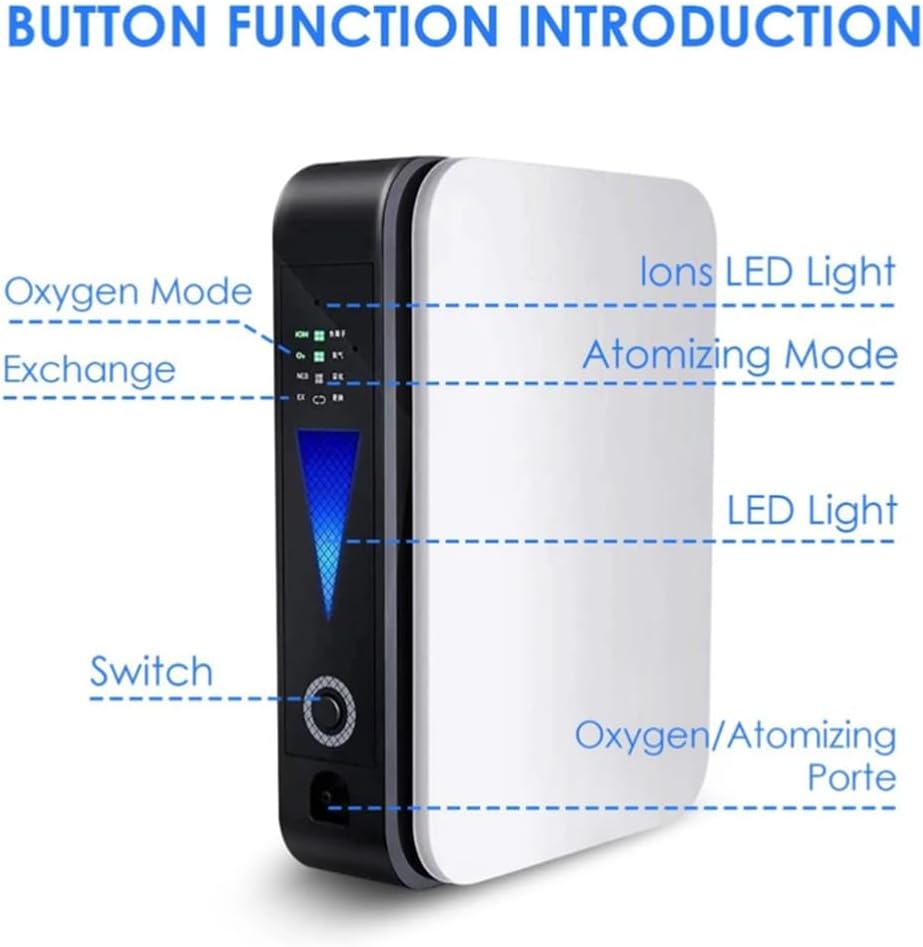 Appareil concentrateur d'oxygène portable pour adultes. Offre une aide respiratoire efficace et discrète.
