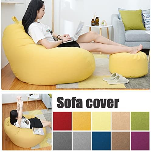 Housse de pouf personnalisable, style moderne pour mobilier de salon, assure confort et décoration.