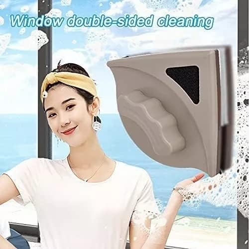 Nettoyez vos vitres rapidement avec le lave-vitre magnétique double face ClarityMag, efficace pour la maison.