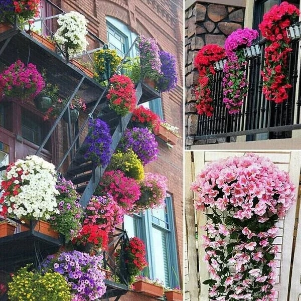 Ambiance florale murale suspendue, FloralGrace offre une beauté durable.