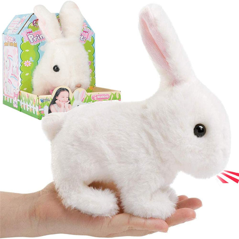 Peluche lapin interactif, compagnon fidèle pour enfant, développe l'imagination et offre de la compagnie.