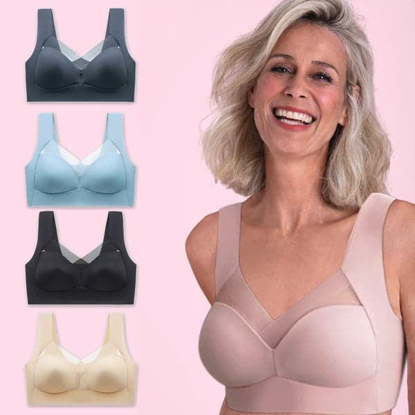 Soutien-gorge femme push-up sans fil, sculptant et invisible pour confort quotidien.