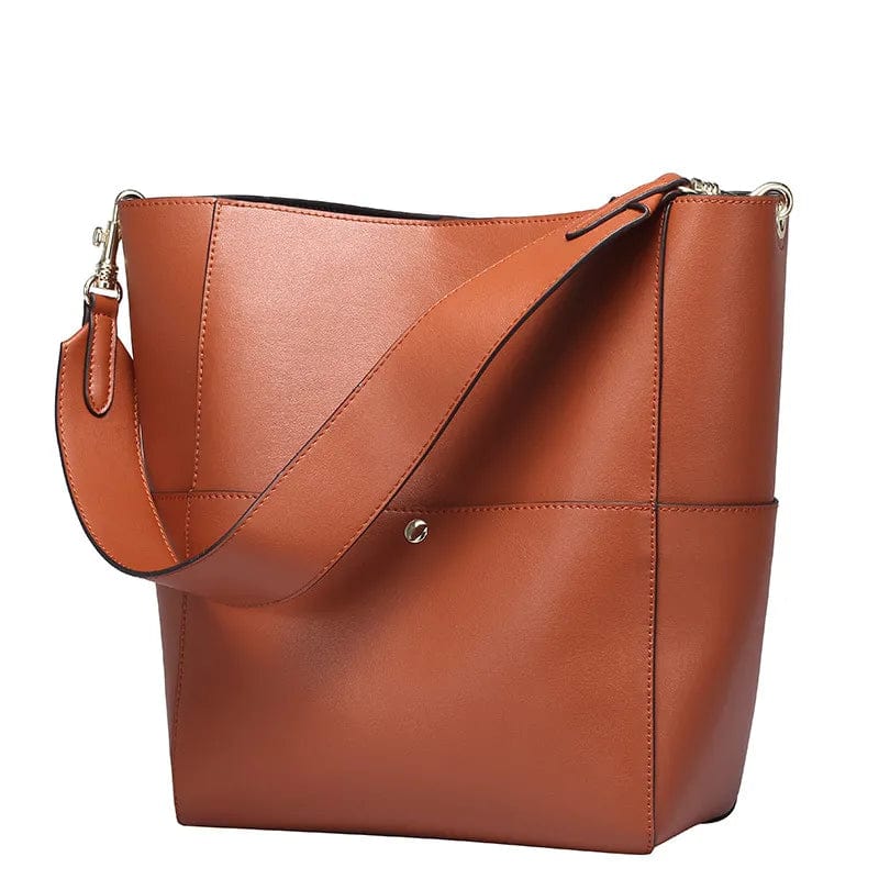 Sac cabas femme Agatha en cuir véritable, spacieux et élégant pour usage quotidien.