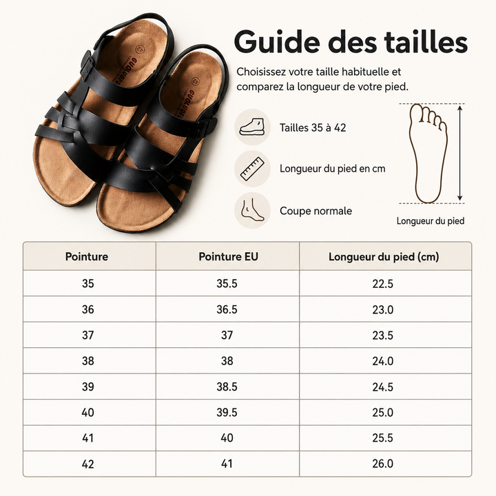 Sandales orthopédiques femme élégantes et réglables, offrant un soutien exceptionnel et confort quotidien.