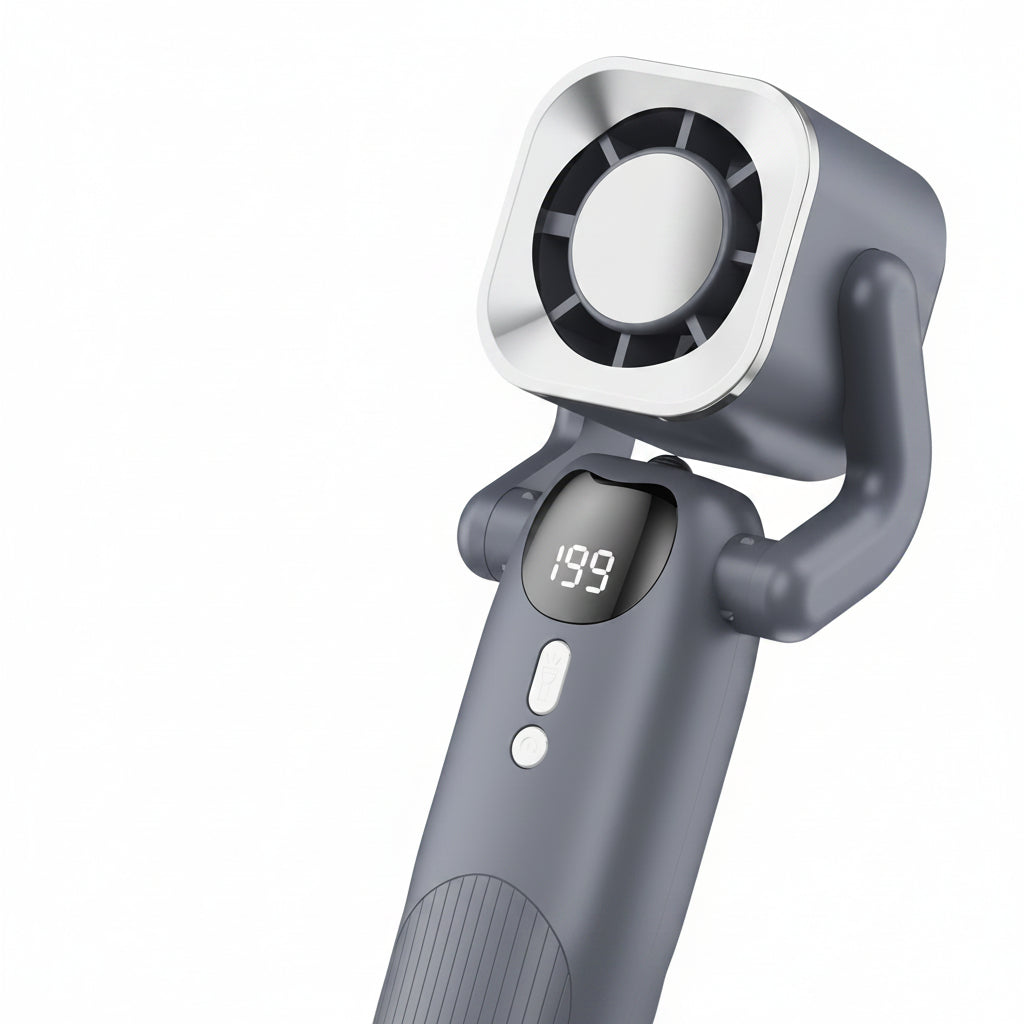 Refroidisseur personnel mini, ce ventilateur portable est un gadget cool et rechargeable. Parfait pour l'été.