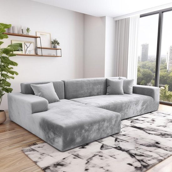 Housse canapé extensible universelle. Protection optimale et style chic pour votre salon. Ameublement moderne.