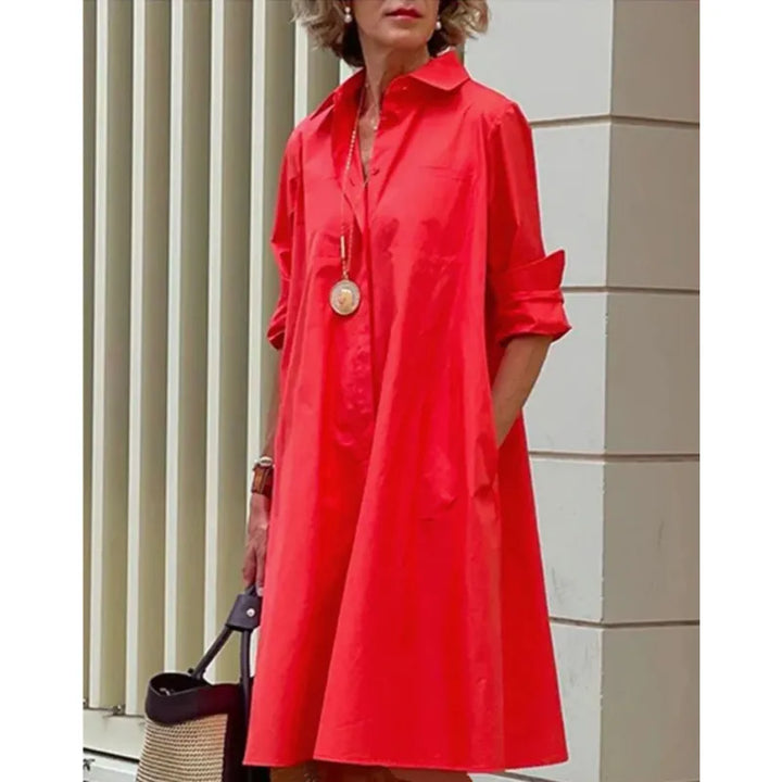 Robe midi femme confortable et chic, avec son motif 3D moderne, parfaite pour les journées d'été décontractées.