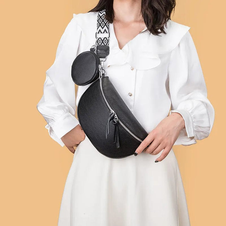 Sac banane pour femme en cuir robuste, design tendance et fonctionnalité optimale pour toute occasion.