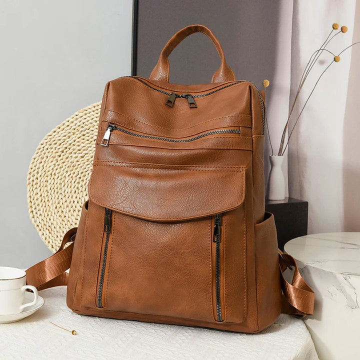 Sac à dos femme en cuir vegan, chic et élégant, un accessoire intemporel pour la mode du quotidien.