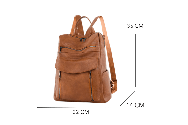 Sac à dos chic pour femme, en cuir vegan de qualité, un accessoire mode intemporel et polyvalent.