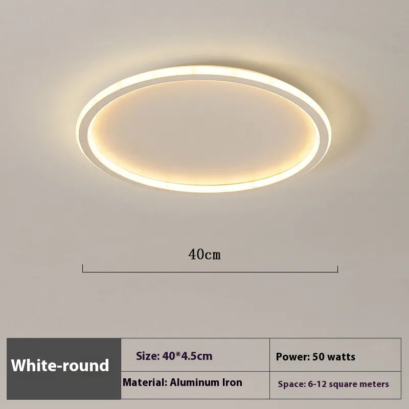 Lumière vive et ajustable du plafonnier LED rond, idéal pour un éclairage fonctionnel et décoratif.