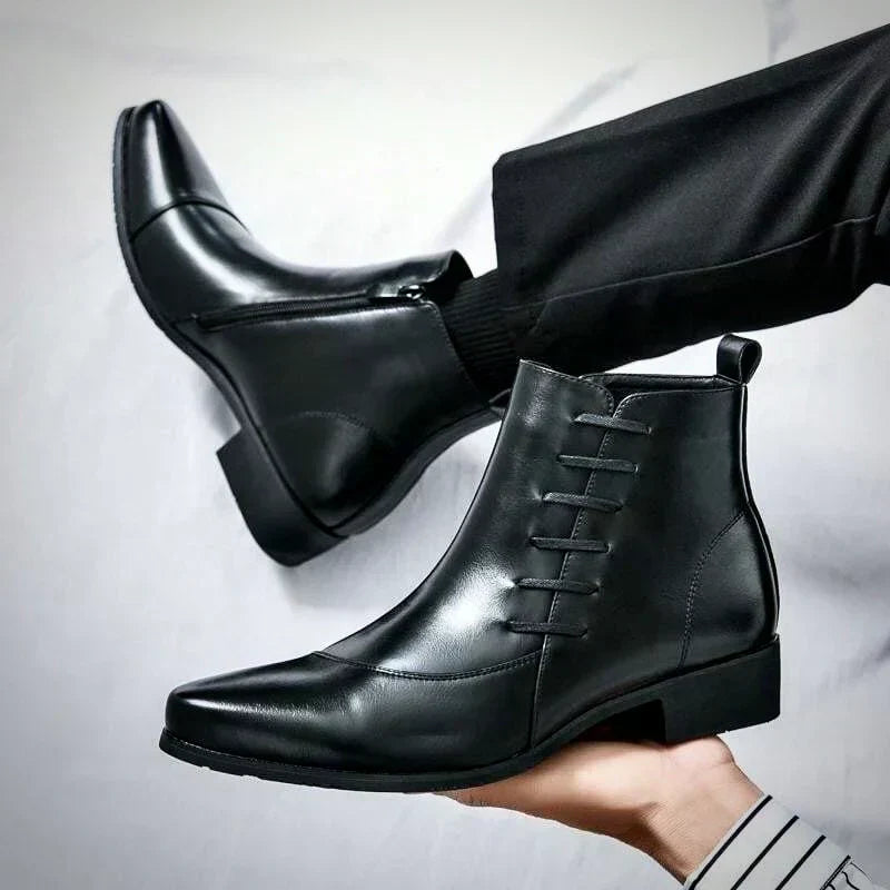 Bottes homme élégantes pour la ville, noires ou marron, confortables et durables, style habillé ou casual-chic.