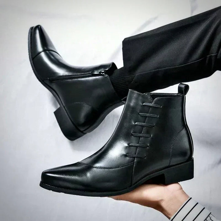 Bottes homme élégantes pour la ville, noires ou marron, confortables et durables, style habillé ou casual-chic.