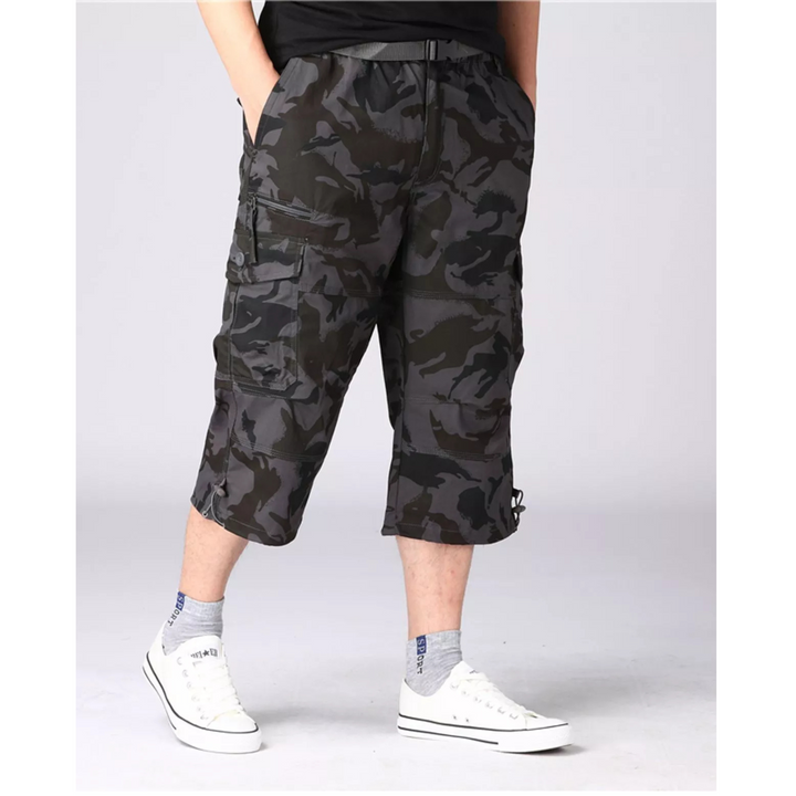 Short cargo homme confortable et léger, idéal pour l'été. Style décontracté polyvalent avec poches pratiques.