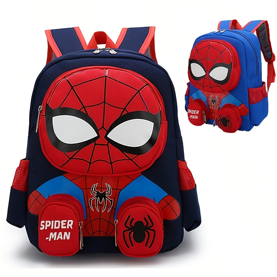 Sac à dos Spider-Man pour enfants, grande capacité, idéal pour l'école primaire et la rentrée scolaire.