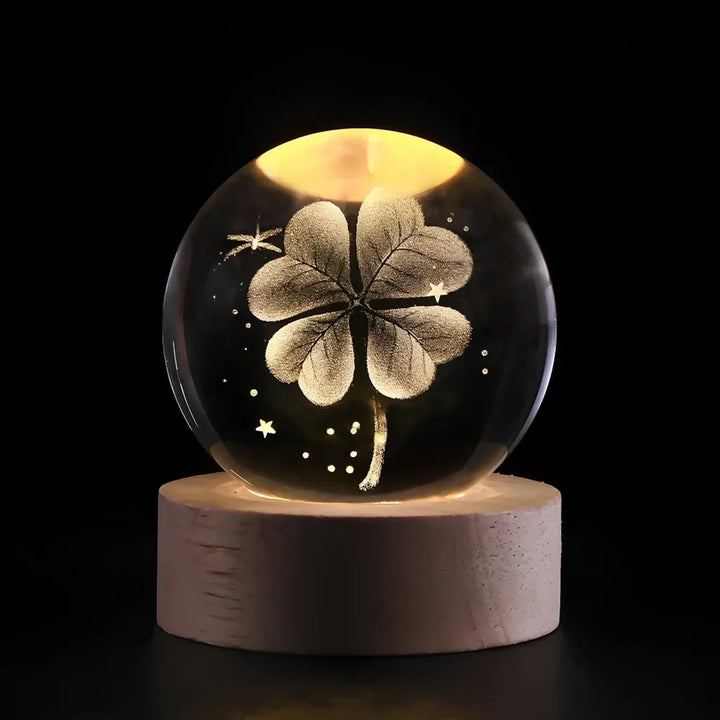 Lampe décorative LED en cristal, transformez votre espace avec cette lumière fantaisie.