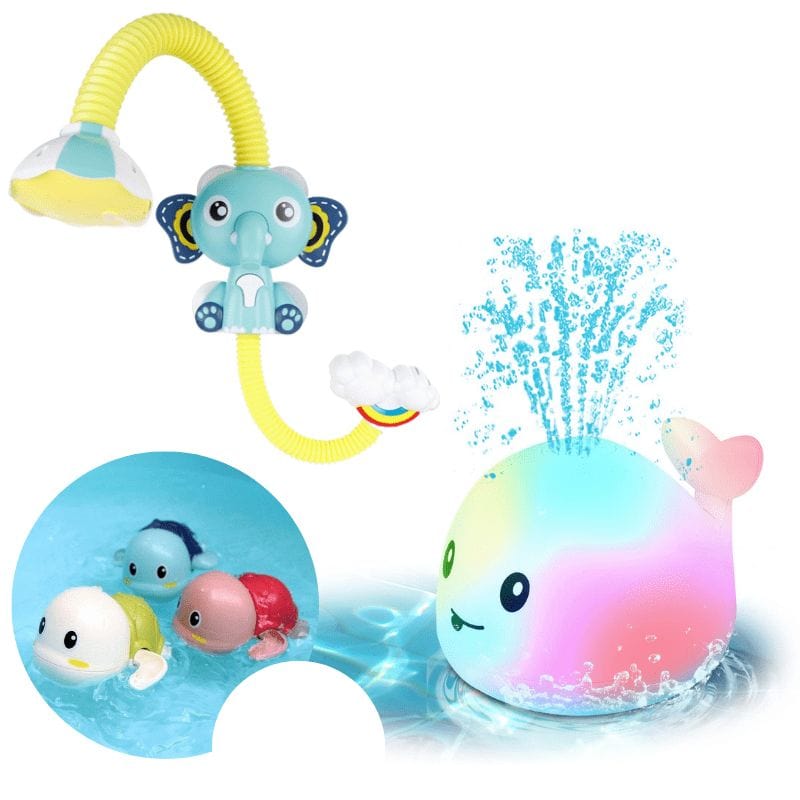 Douchette éléphant de bain facile à utiliser pour bébé, jouet d'eau ludique favorisant la relaxation et l'hygiène enfantine.