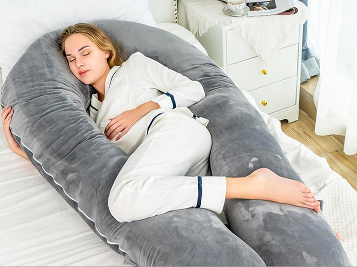 Grand oreiller corporel ergonomique pour un confort prolongé, idéal pour la lecture, la détente et un soutien sain.