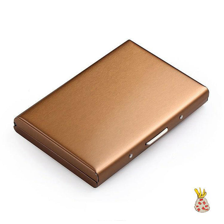 Élégant porte-cartes RFID compact, protection des données et design minimaliste.
