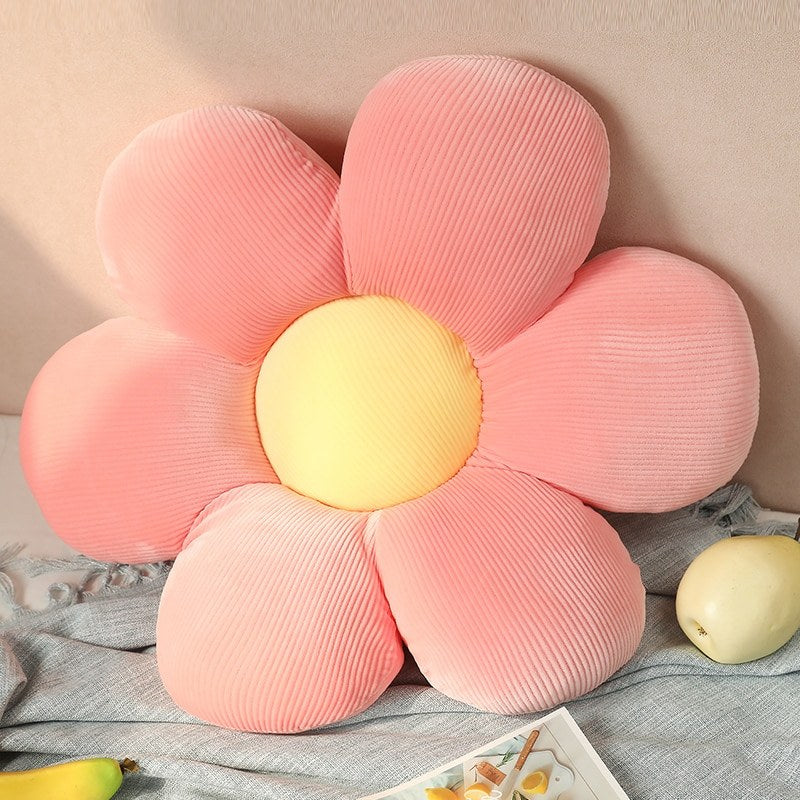Coussin design fleur velours 40cm, idéal pour la chambre ou le canapé. Élégance et douceur garanties.