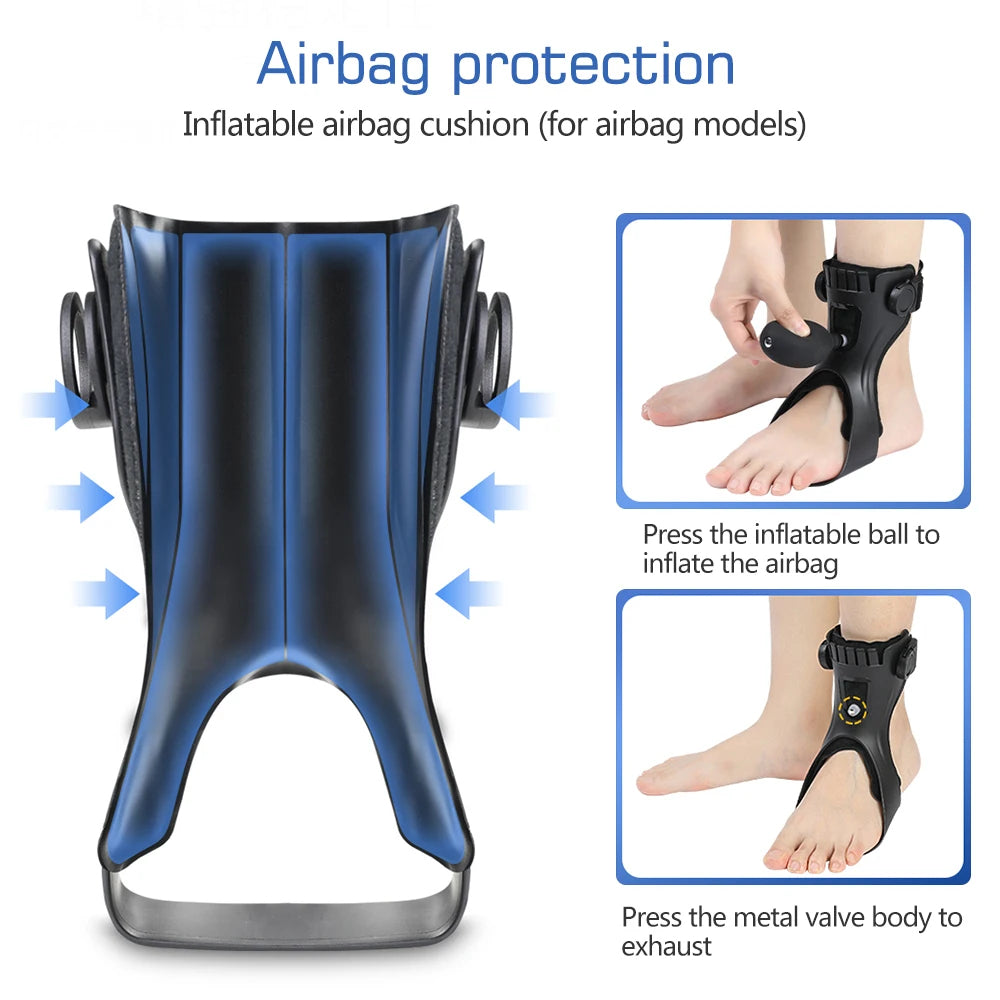 Attelle de rééducation pour pied tombant. Aide à la stabilisation et au soutien du pied durant la marche.