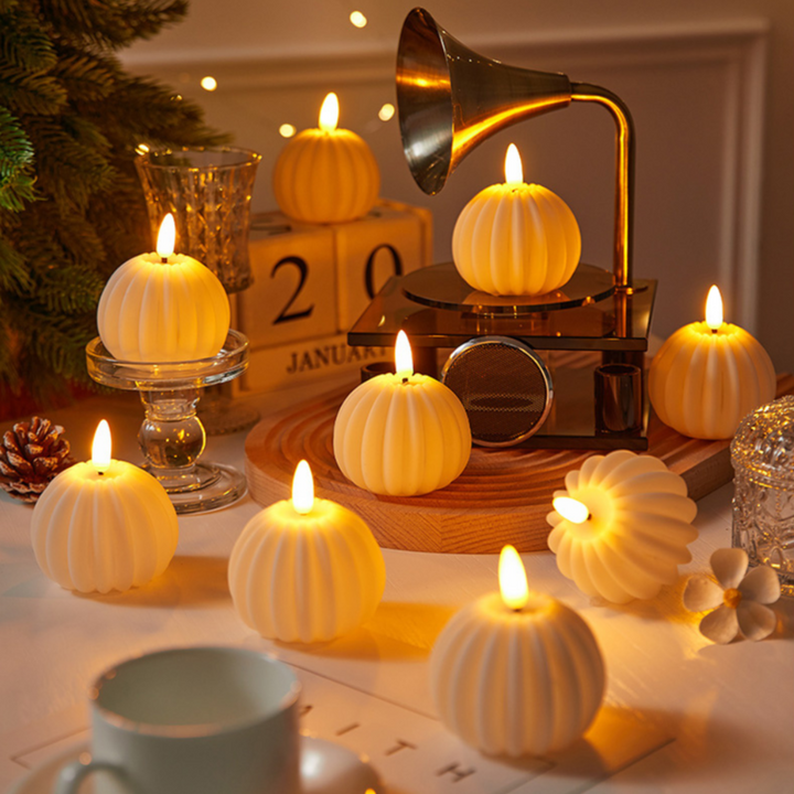 Bougies LED sans flamme pour une ambiance cosy et sécurisée, lumière chaude pour l'intérieur.